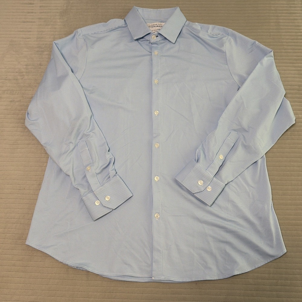 Mizzen Main Shirt Mens Extra Large Standard Fit Spinnaker Gingham Check USA Made